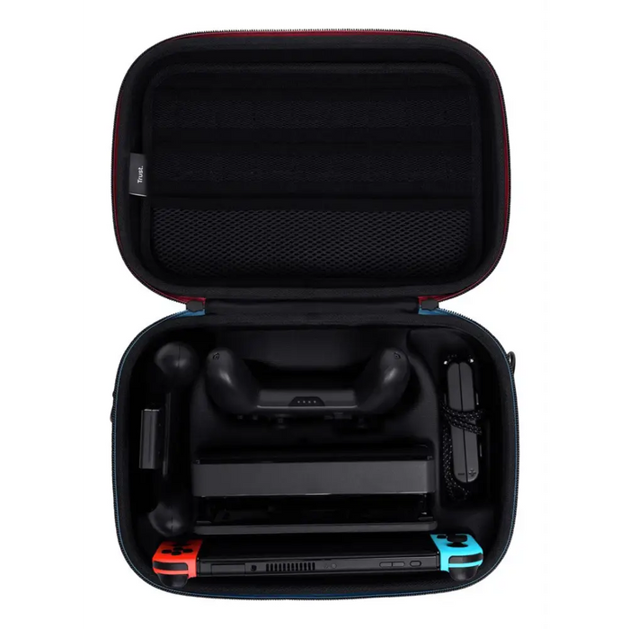 Калъф Trust GXT 1247 Hardshell Nintendo черен син червен