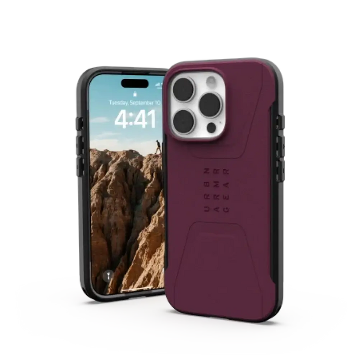 Калъф UAG Civilian Magsafe за iPhone 16 Pro - червен