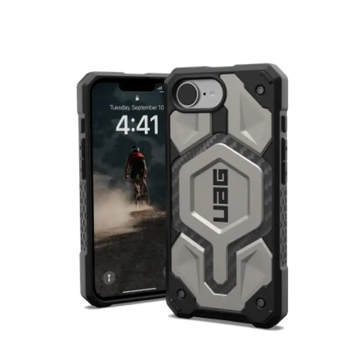 Калъф UAG Monarch Pro MagSafe за iPhone 16e - титаниев