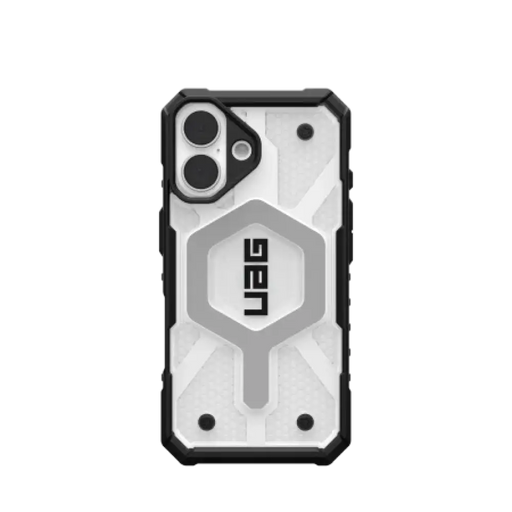 Калъф UAG Pathfinder Clear Magsafe за iPhone 16 - бял