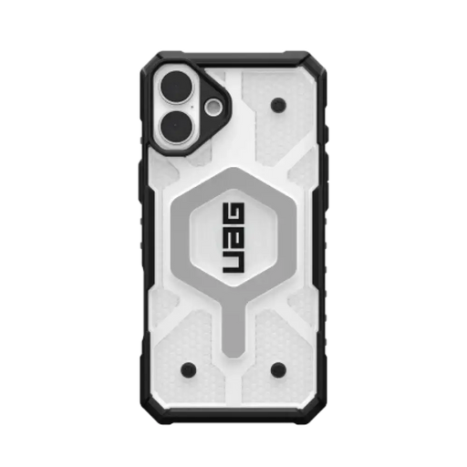 Калъф UAG Pathfinder Clear Magsafe за iPhone 16 Plus - бял