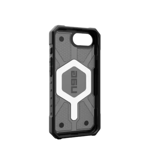 Калъф UAG Pathfinder Clear MagSafe за iPhone 16e - сив/черен