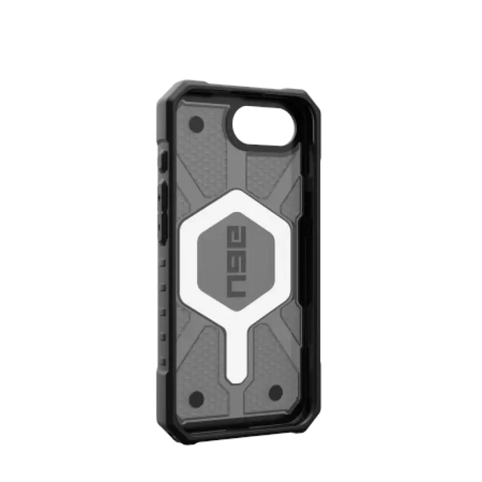 Калъф UAG Pathfinder Clear MagSafe за iPhone 16e - сив/черен