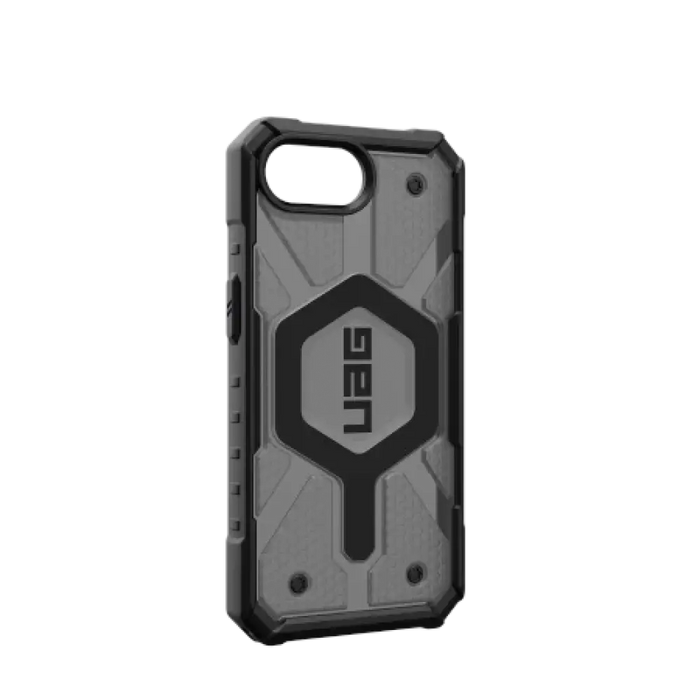 Калъф UAG Pathfinder Clear MagSafe за iPhone 16e - сив/черен