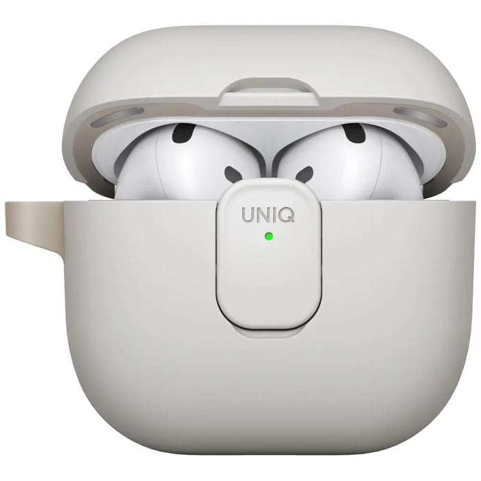 Калъф Uniq Clyde Lock за AirPods 4 - бежов