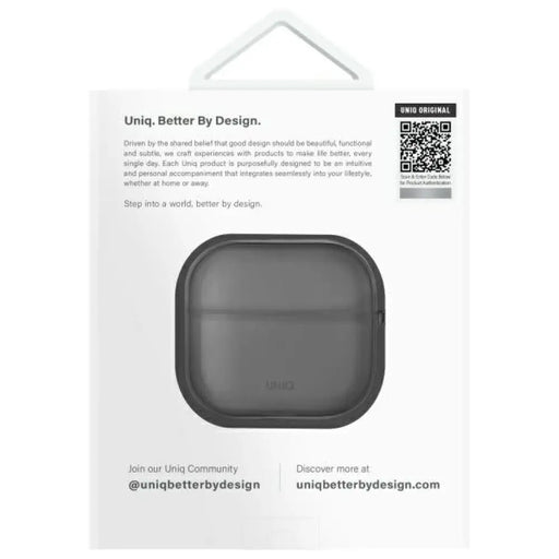 Калъф Uniq Glase AirPods 4 - полупрозрачен