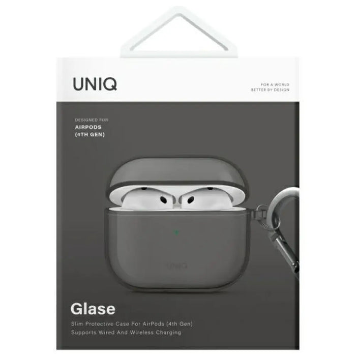 Калъф Uniq Glase AirPods 4 - полупрозрачен