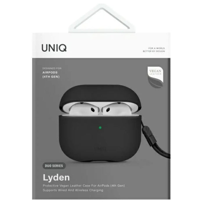 Калъф Uniq Lyden DS за AirPods 4 - черен