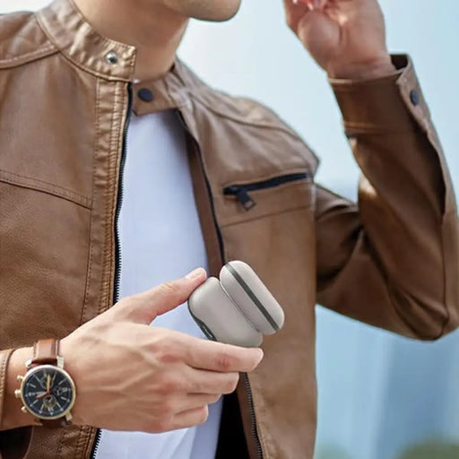 Калъф Uniq Lyden DS за AirPods Pro 2 - бежово-зелен