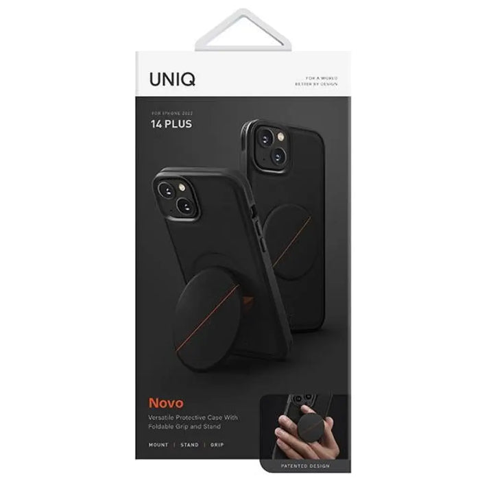 Калъф Uniq Novo за iPhone 14 Plus / 15 Plus - черен