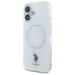 Калъф US Polo IML Ring MagSafe за iPhone 16 - бял