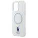 Калъф US Polo IML Ring MagSafe за iPhone 16 Pro - бял