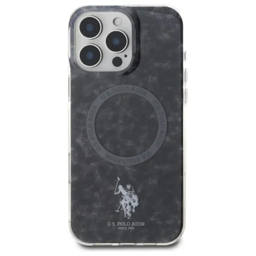Калъф US Polo IML Ring MagSafe за iPhone 16 Pro Max - черен