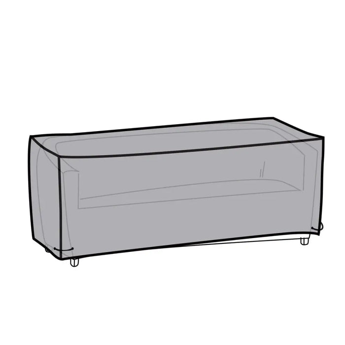 Калъф за Диван DKD Home Decor Черен Тъмно сив 205 x 80 x 60