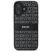 Калъф за iPhone 16 DKNY Texture Pattern Tonal Stripe - черен