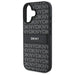 Калъф за iPhone 16 DKNY Texture Pattern Tonal Stripe - черен