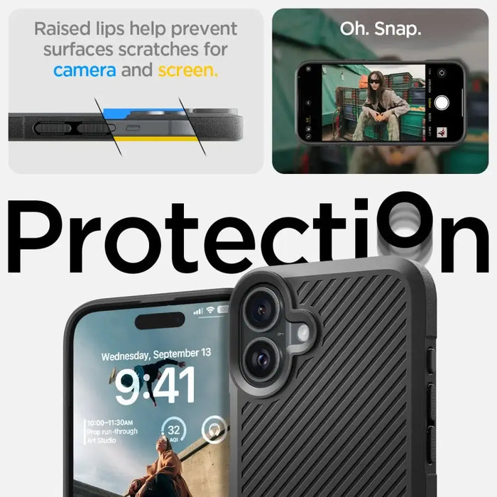 Калъф за iPhone 16 Spigen Core Armor - черен мат
