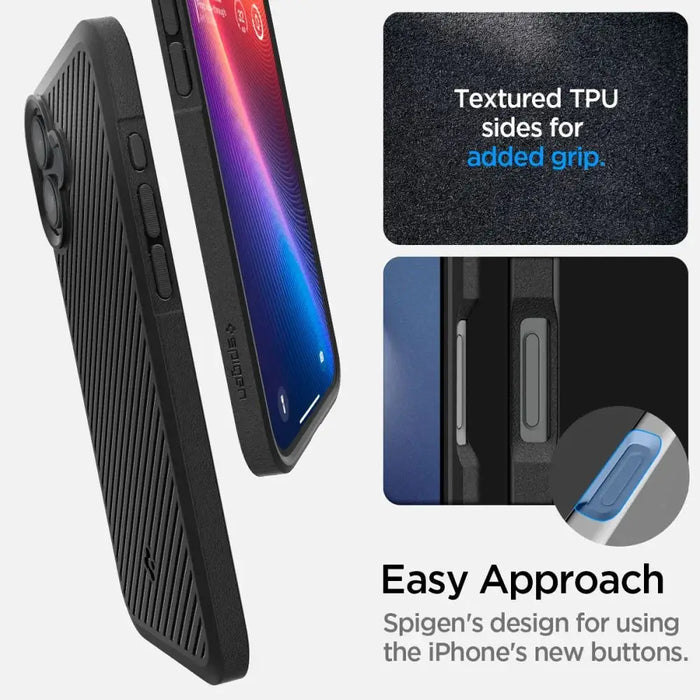 Калъф за iPhone 16 Spigen Core Armor - черен мат