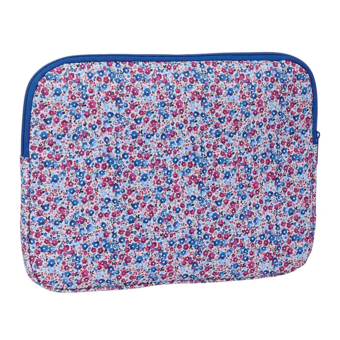 Калъф за каптоп Nait Nait Flores coimbra azul Син 34 x 25 x