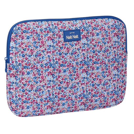 Калъф за каптоп Nait Nait Flores coimbra azul Син 34 x 25 x