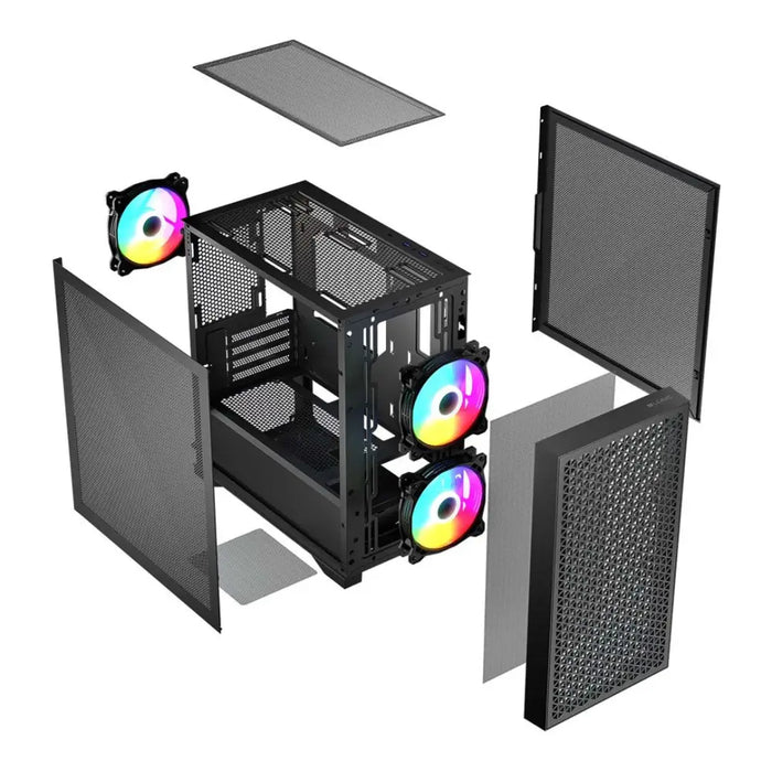 Калъф за компютър Logic DART PRO ARGB MINI USB-C черен