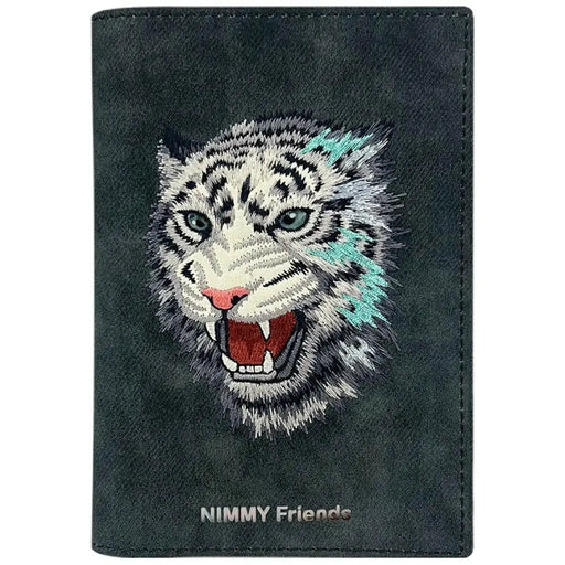 Калъф за паспорт/портфейл Nimmy Raptor Tiger - тъмно сив