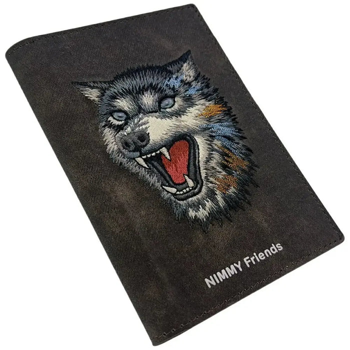 Калъф за паспорт/портфейл Nimmy Raptor Wolf - кафяв