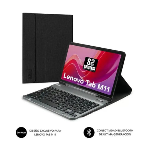 Калъф за таблет Subblim SUBKT3-BTL310 Черен Испанска Qwerty