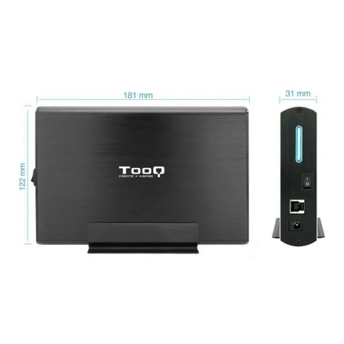 Калъф за твърд диск TooQ TQE-3531B 3,5’’ USB 3.0 Черен 3,5’’
