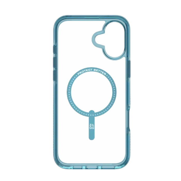 Калъф ZAGG Santa Cruz Snap MagSafe за iPhone 16 Plus - син