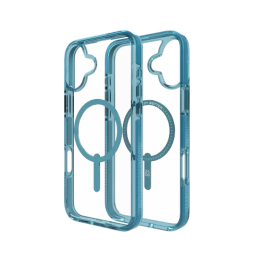 Калъф ZAGG Santa Cruz Snap MagSafe за iPhone 16 Plus - син