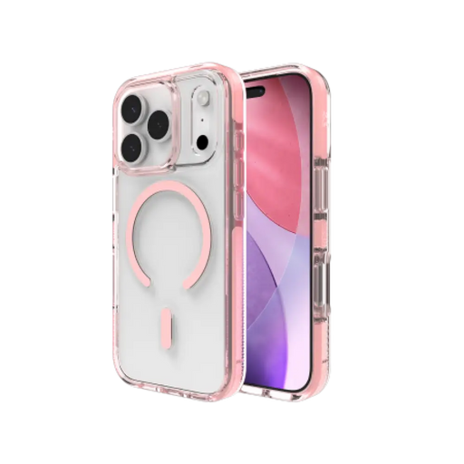 Калъф ZAGG Santa Cruz Snap MagSafe за iPhone 17 Pro - розов