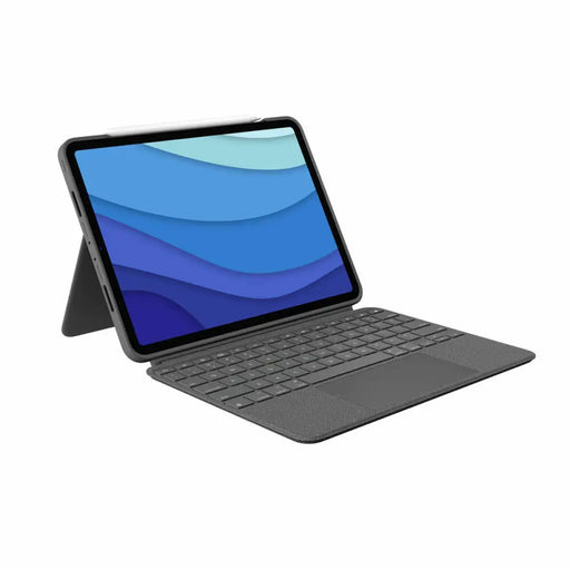 Калъф за iPad и клавиатура Logitech 920 010145 Сив QWERTY