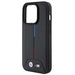 Калъф BMW Quilted Tricolor iPhone 15 Pro - черен