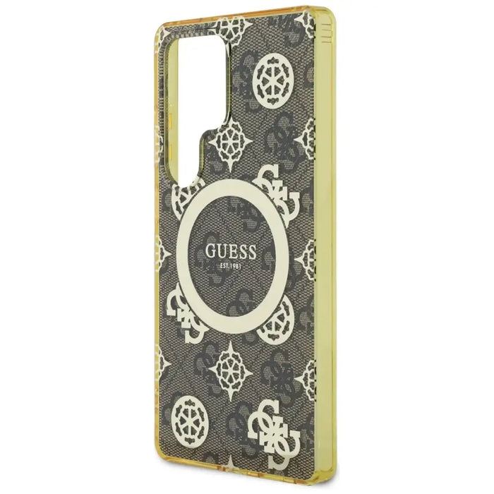 Калъф Guess 4G Background Gold Glectroplated Peony Pattern