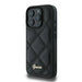 Калъф Guess Quilted Metal Logo iPhone 16 Pro - черен