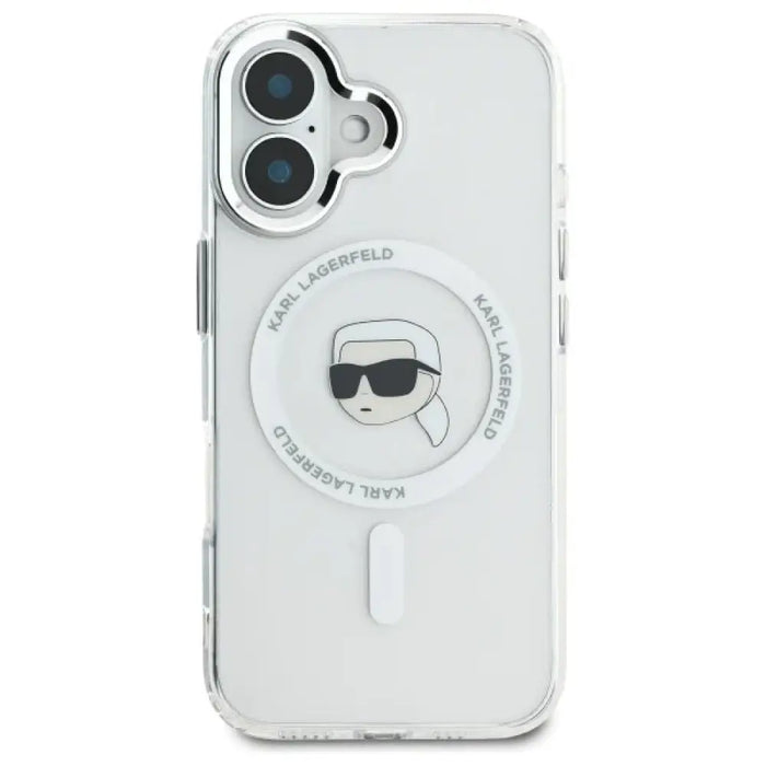 Калъф Karl Lagerfeld IML Metal Karl Head MagSafe iPhone 16