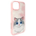 Калъф Nimmy Big Eyed Pet 2.0 Cat за iPhone 15 - розов