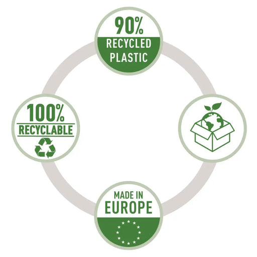 Калъфи Leitz Черен Прозрачен полипропилен Пластмаса