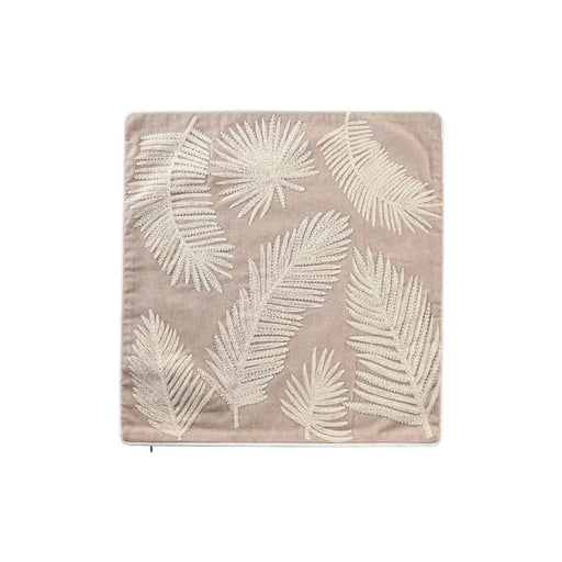 Калъфка за възглавница DKD Home Decor Листи Кафяв 50 x 1 x