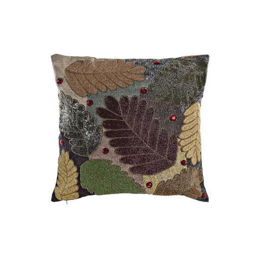 Калъфка за възглавница DKD Home Decor Листи Многоцветен 50
