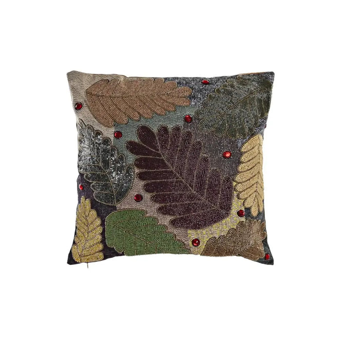 Калъфка за възглавница DKD Home Decor Листи Многоцветен 50