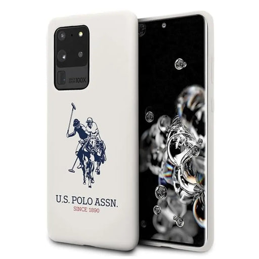 Калъф US Polo Big Horse за Samsung Galaxy S20 Ultra White