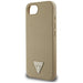 Калъф Guess Grained Triangle MagSafe за iPhone 16e - кафяв
