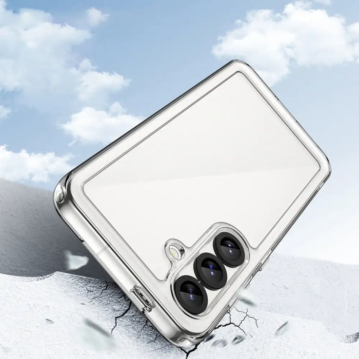 Калъф Outer Space с гел рамка за Samsung Galaxy S25 - Clear