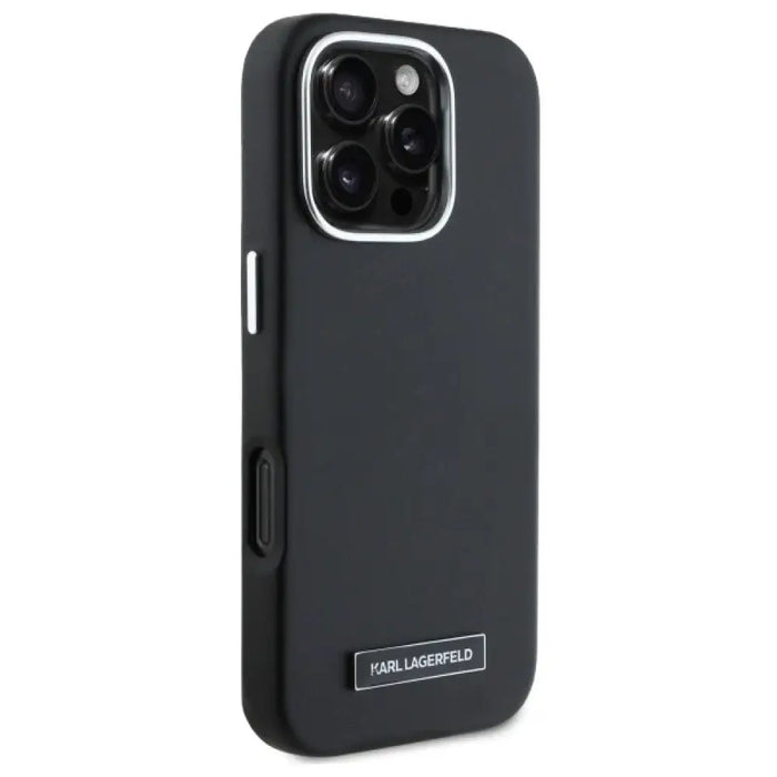 Калъф Karl Lagerfeld FW Metal Plate MagSafe iPhone 16 Pro