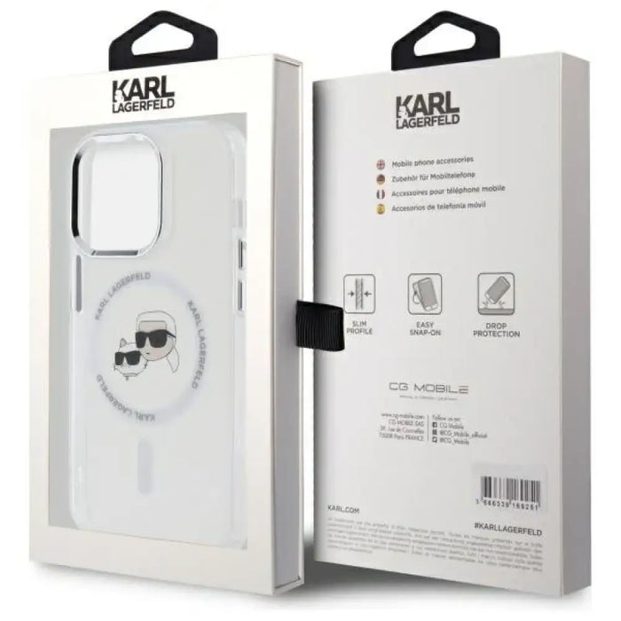 Калъф Karl Lagerfeld IML Metal Karl & Choupette Head