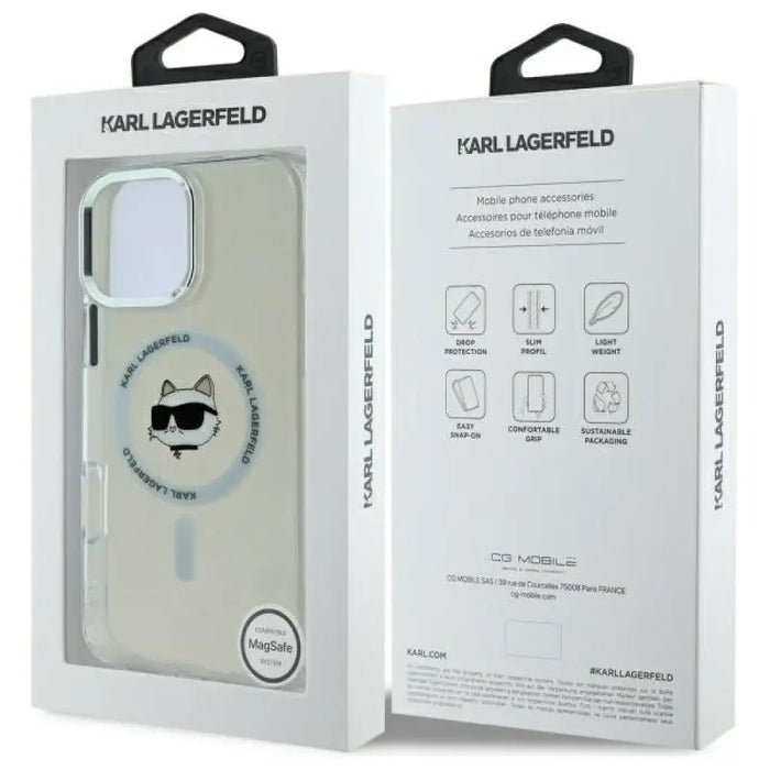 Калъф Karl Lagerfeld IML Metal Choupette Head MagSafe