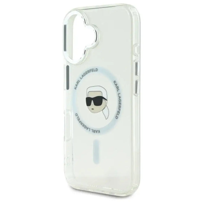 Калъф Karl Lagerfeld IML Metal Karl Head MagSafe iPhone 16