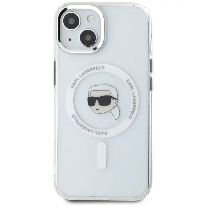 Калъф Karl Lagerfeld IML Metal Karl Head MagSafe за iPhone